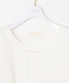 ANY SIS 【洗える】フロントプリーツシフォン ブラウス