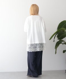 AMERICAN HOLIC カレッジロゴレースドッキングＴシャツ