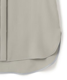 ICB 【UVカット・防シワ・洗える】ライトダブルクロス バンドカラーブラウス