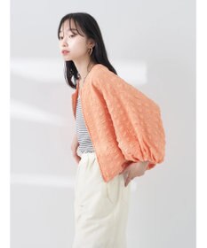 earth music&ecology シャーリングタックスリーブブルゾン