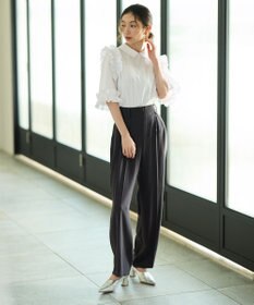 #Newans ロマンティックフリルディテールシャツ