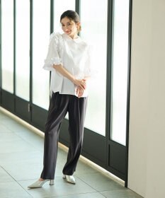 #Newans ロマンティックフリルディテールシャツ