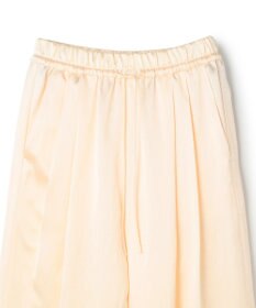 BEIGE， CYANO / サテン イージーワイドパンツ
