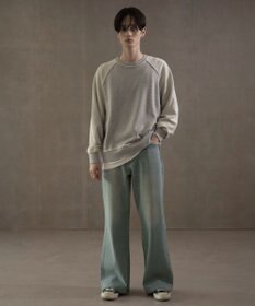 WEGO ボタンフライローライズフレアデニム