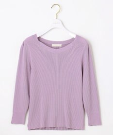 ANY SIS 【洗える】ネックポイントリブ ニット