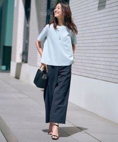 J.PRESS LADIES 【洗える】Crispyツイル ストレート パンツ