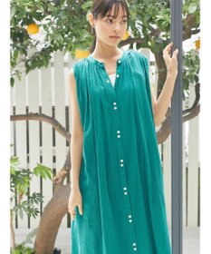 earth music&ecology ノースリーブギャザーワンピース