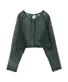 Green Parks ・ＳＵＧＡＲ　ＳＰＯＯＮ　フラワーメッシュプルオーバー