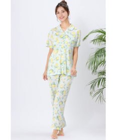 Wing パジャマ 綿100%(本体) 天竺素材 5分袖 半袖 長ズボン レディース EP8046 ウイング／ワコール