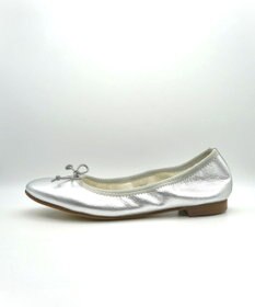 nouvelleRobe Oū サイズ追加【本革・高反発】Round ラウンドトゥ メタリックバレエシューズ