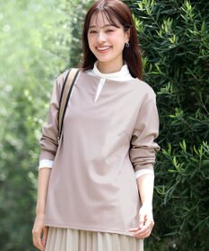 Tiaclasse 【洗える】キーネックカットソートップス