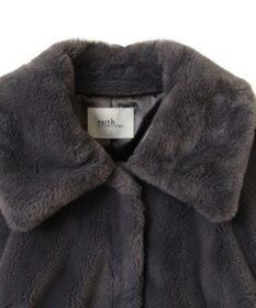 earth music&ecology ファーショートコート