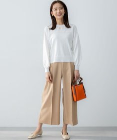 組曲 L 【ストレッチ・イージーケア】オシャクロス ガウチョパンツ