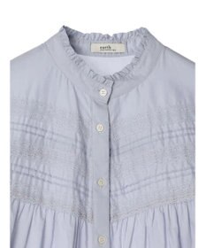 earth music&ecology ピンタックレースブラウス