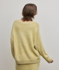 GRACE CONTINENTAL ラメフェザーニットトップ