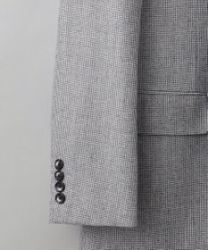 GOTAIRIKU 【CANONICO/カノニコ】サキソニーウールコットンブレンド ジャケット_グレー千鳥柄