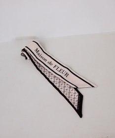 Maison de FLEUR モノグラム柄スカーフ
