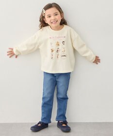 ANY KIDS 【洗濯機可能】ときめきストレッチ ネコパンツ