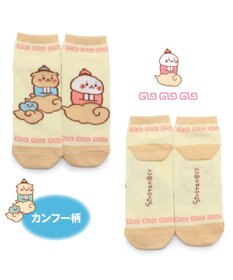 Mother garden しろたん 靴下 3足セット 〈カンフー柄 らくがき柄 うんどう柄〉 21cm~24ｃｍ