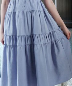 Tiaclasse 【洗える】 ティアードシャツワンピース