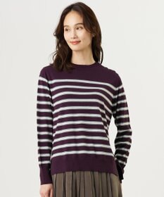 J.PRESS LADIES S SILKY WOOL ボーダー ニット