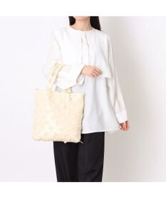 UNBILLION カシュカシュ cachecache / 3Dフラワー刺繍トート