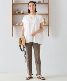 自由区 【ご好評につき新色追加・接触冷感・UVカット・吸水速乾・洗える・XXSサイズあり】シェルタリングドライオックス テーパードパンツ