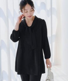 Tiaclasse 【洗える】ボウタイチュニック