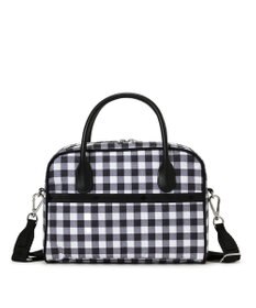 LeSportsac SQUARE TH CROSSBODY/アップタウンギンガム/ブラック
