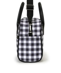 LeSportsac SQUARE TH CROSSBODY/アップタウンギンガム/ブラック