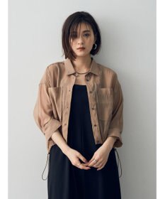 YECCA VECCA 【2点SET】シアーシャツ×Aラインキャミワンピース