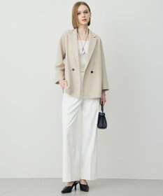 ICB L ドライアセテートスラブ 8分袖ジャケット