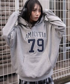 WEGO グラフィックビッグプルパーカー