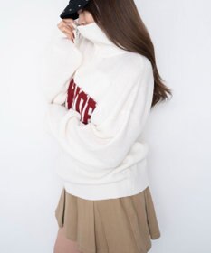 WEGO NEWYORKハーフジップニット