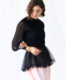 23区 【GOLD LABEL】アセテートナイロンホールガーメント ニット