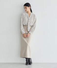YECCA VECCA スカーフリング付きボウタイブラウス