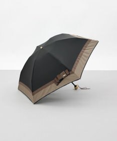 AURORA 【 Beaurance （ビューランス）】サマーシールド リボン/切り継ぎ加工晴雨兼用パラソル傘（折りたたみ傘）