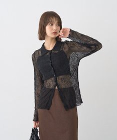 earth music&ecology ストレッチレースシャツ