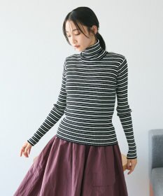 CRAFT STANDARD BOUTIQUE 洗える/とてもちリブタートルネックニットプルオーバー/24AW