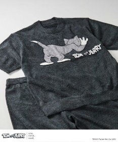 une nana cool トムとジェリー × une nana cool なめらかふわふわプルオーバー&ハーフパンツセット