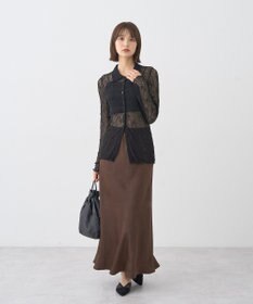 earth music&ecology ストレッチレースシャツ