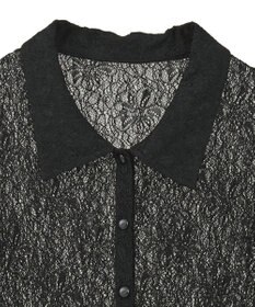 earth music&ecology ストレッチレースシャツ