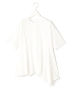 ICB 【洗える】ブラウスライクジャージー ハンカチーフヘムカットソー