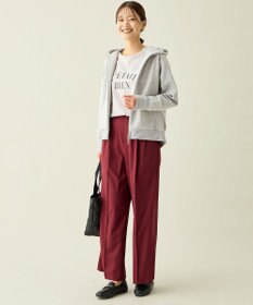 ANY L ラメダンボールダブルジップパーカー