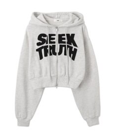 WEGO ロゴZIPショートパーカー