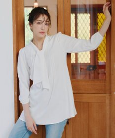 Tiaclasse 【洗える】ボウタイチュニック