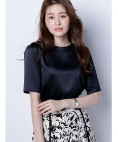 ANY SIS 【洗える】サテン プルオーバー