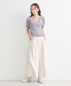 earth music&ecology ビット付きニットプルオーバー