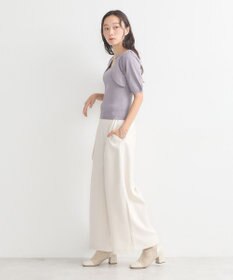 earth music&ecology ビット付きニットプルオーバー