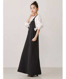 AMERICAN HOLIC 両ＶネックＩラインワンピース